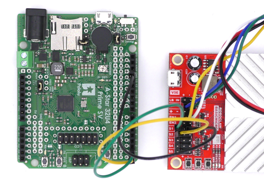RoboClaw Packet Serial with the Pololu A-Star 32U4