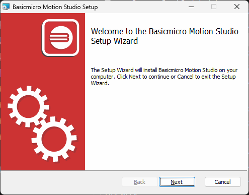 Installing BasicMicro Motion Studio